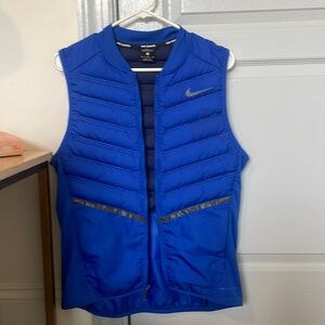 NIKE Aeroloft 800 Running Vest Full Zip Goose Down puffer Womens M
